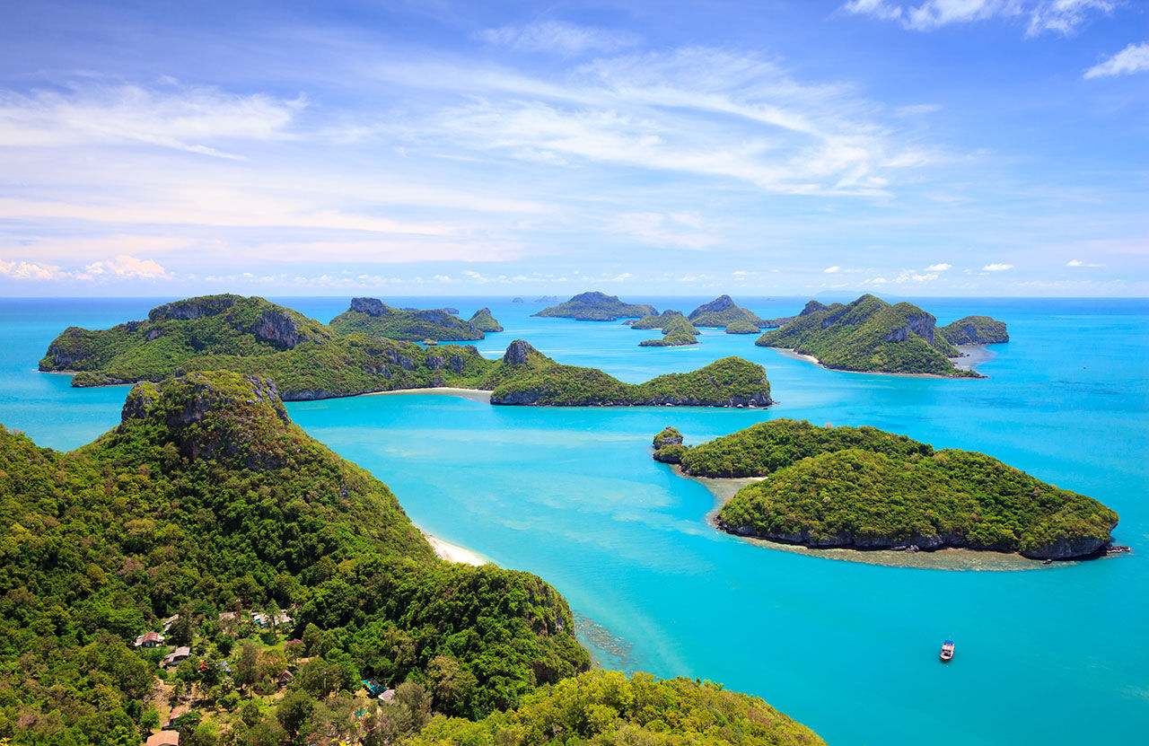 Ang Thong National Park Panorama, Southern of Thailand